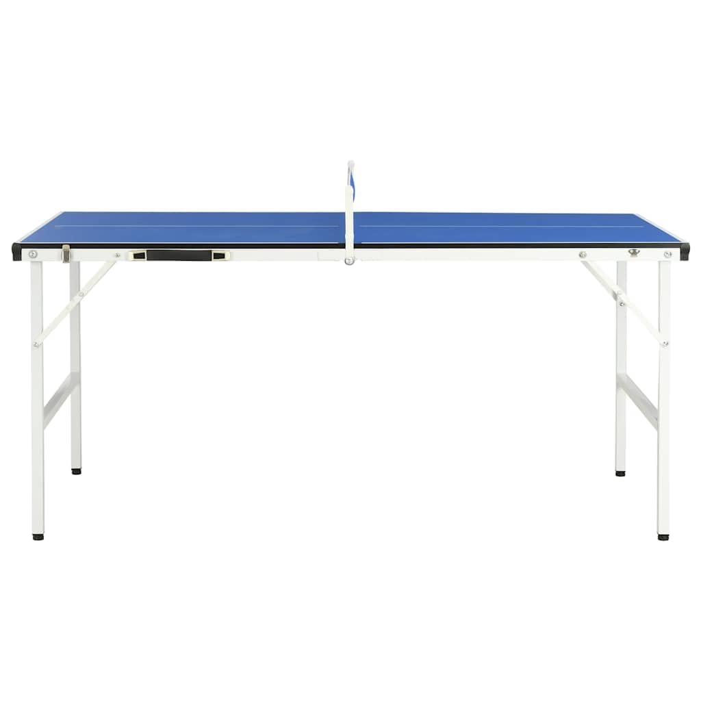vidaXL Tischtennisplatte 5-Fuß – Klappbar, Indoor, MDF, Blau