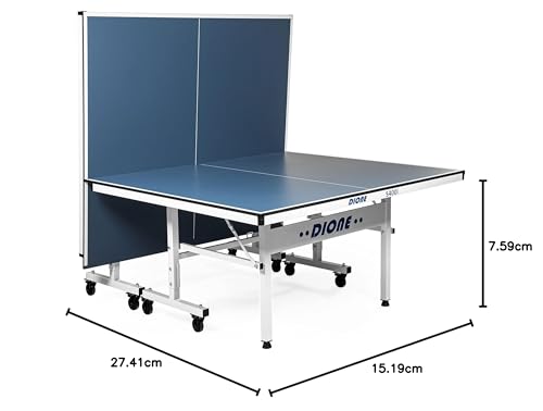 Dione School Sport 400 Tischtennistisch – kompakt, klappbar, rollbar