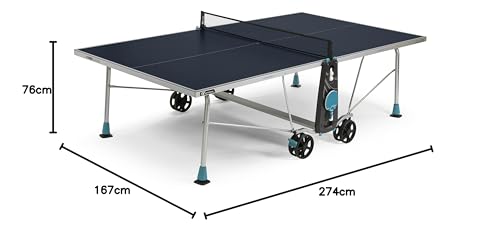 CORNILLEAU 200x Tischtennistisch – Outdoor, klappbar, wetterfest, blau