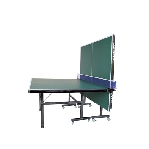 TechFit Klappbarer Tischtennistisch – Premium, mit Rollen, schwarz