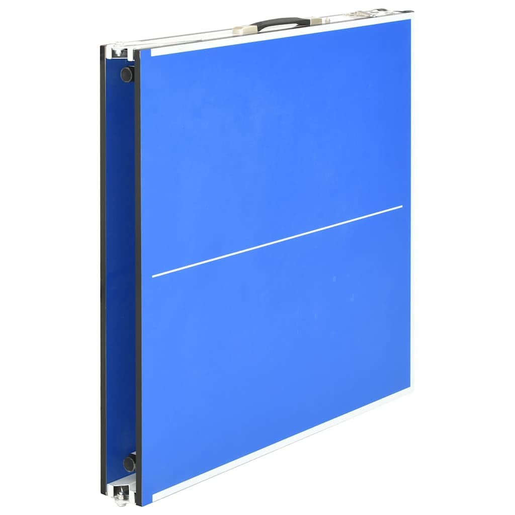 vidaXL Tischtennisplatte 5-Fuß – Klappbar, Indoor, MDF, Blau