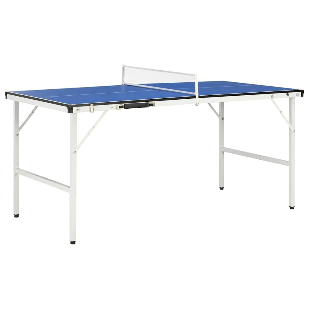 vidaXL Tischtennisplatte 5-Fuß – Klappbar, Indoor, MDF, Blau