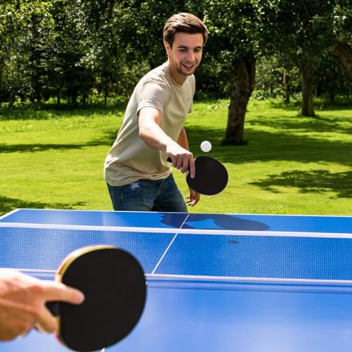 Vermont TS100 Outdoor Tischtennistisch – klappbar, rollbar, Stahlrahmen