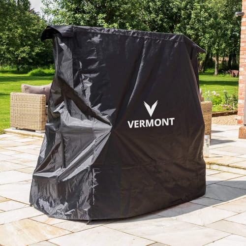 Vermont TS100 Outdoor Tischtennistisch – klappbar, rollbar, Stahlrahmen
