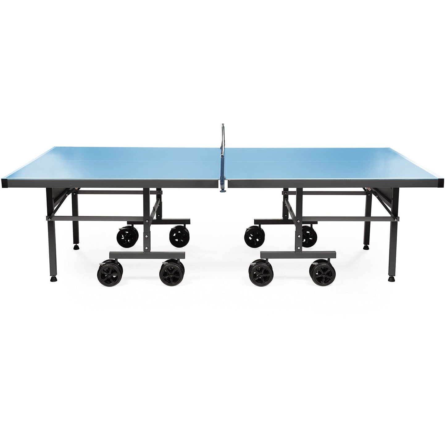 Dione S600o Tischtennistisch – Outdoor, klappbar, blau, vormontiert