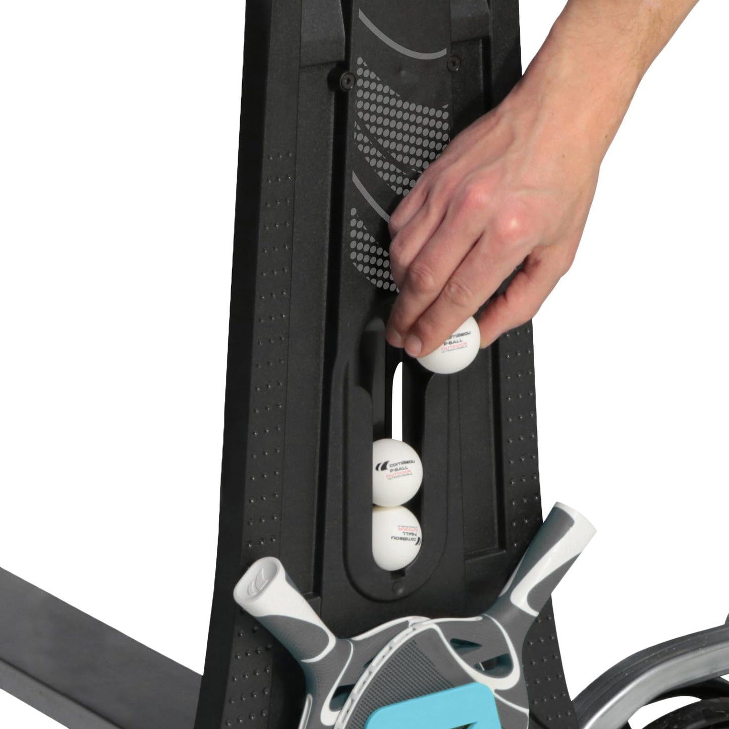 Cornilleau 400X Tischtennistisch – Outdoor, klappbar, rollbar, blau
