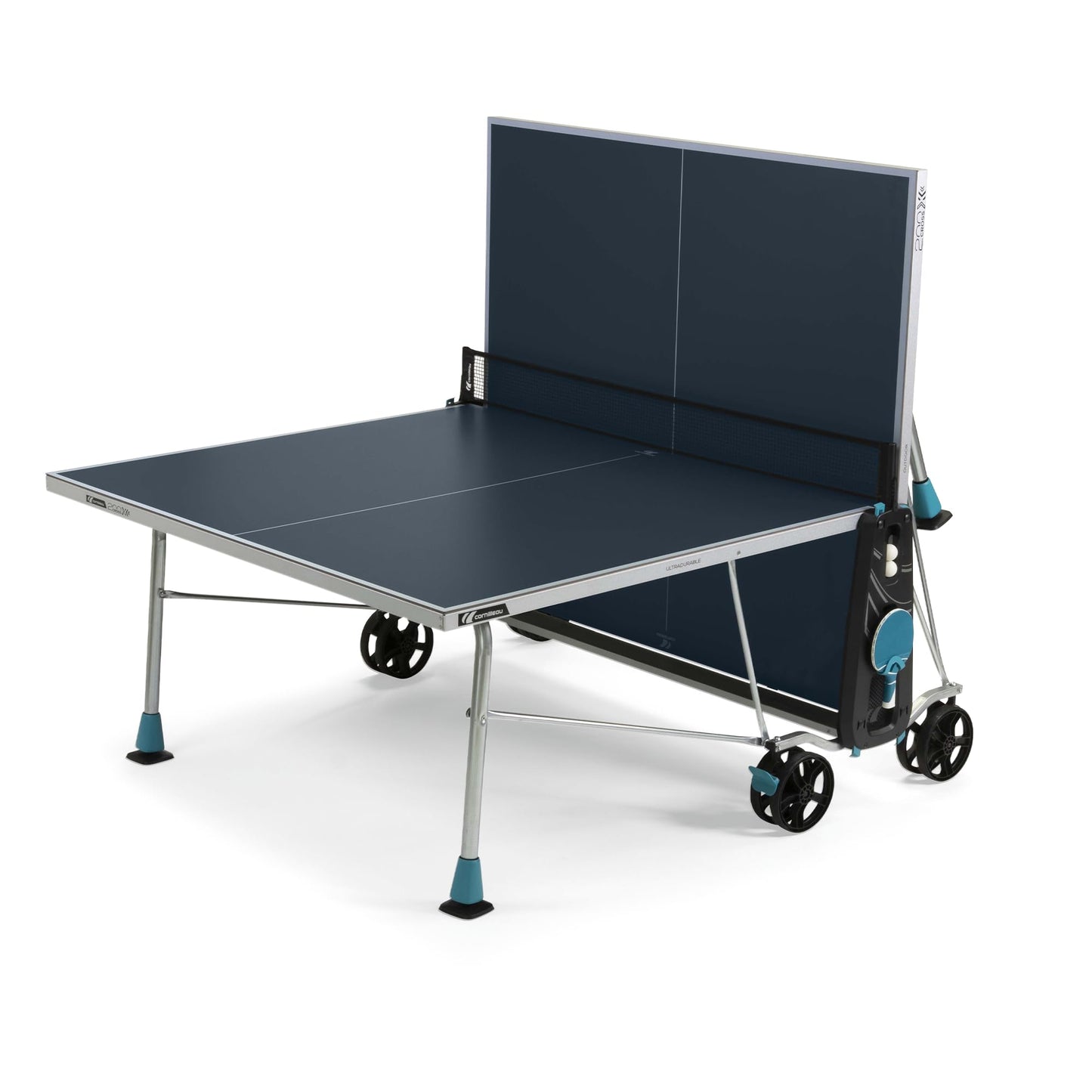 CORNILLEAU 200x Tischtennistisch – Outdoor, klappbar, wetterfest, blau