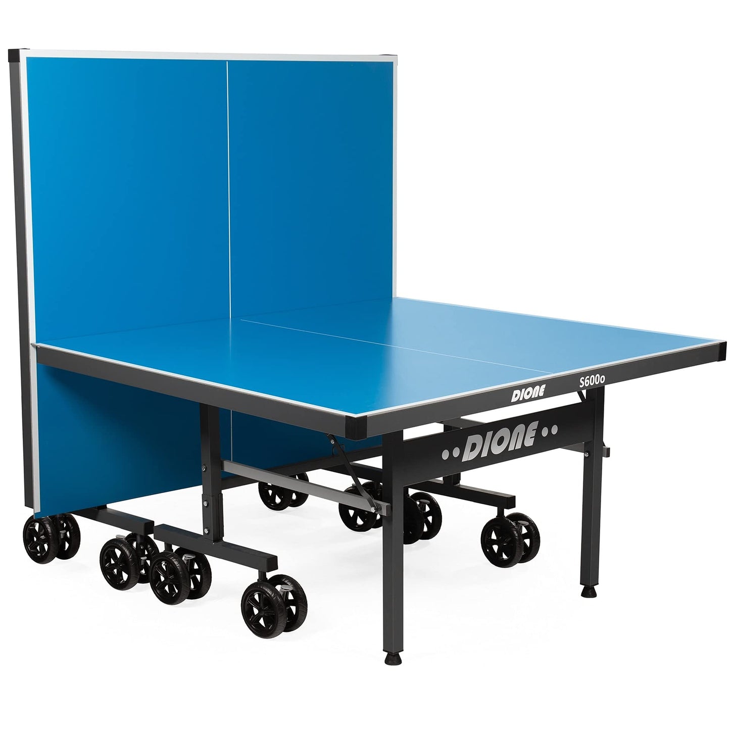 Dione S600o Tischtennistisch – Outdoor, klappbar, blau, vormontiert