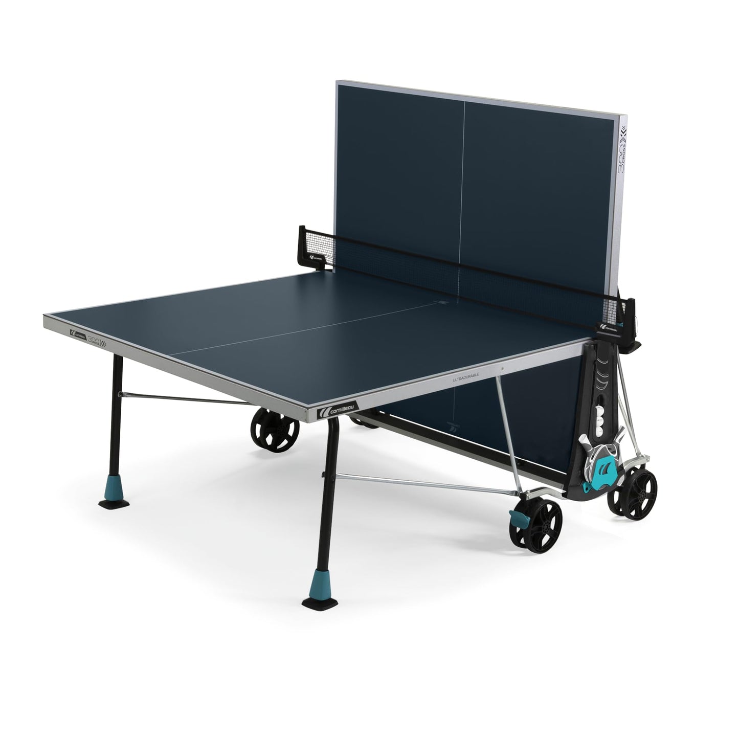 Cornilleau 300x Tischtennistisch – Indoor & Outdoor, klappbar, blau