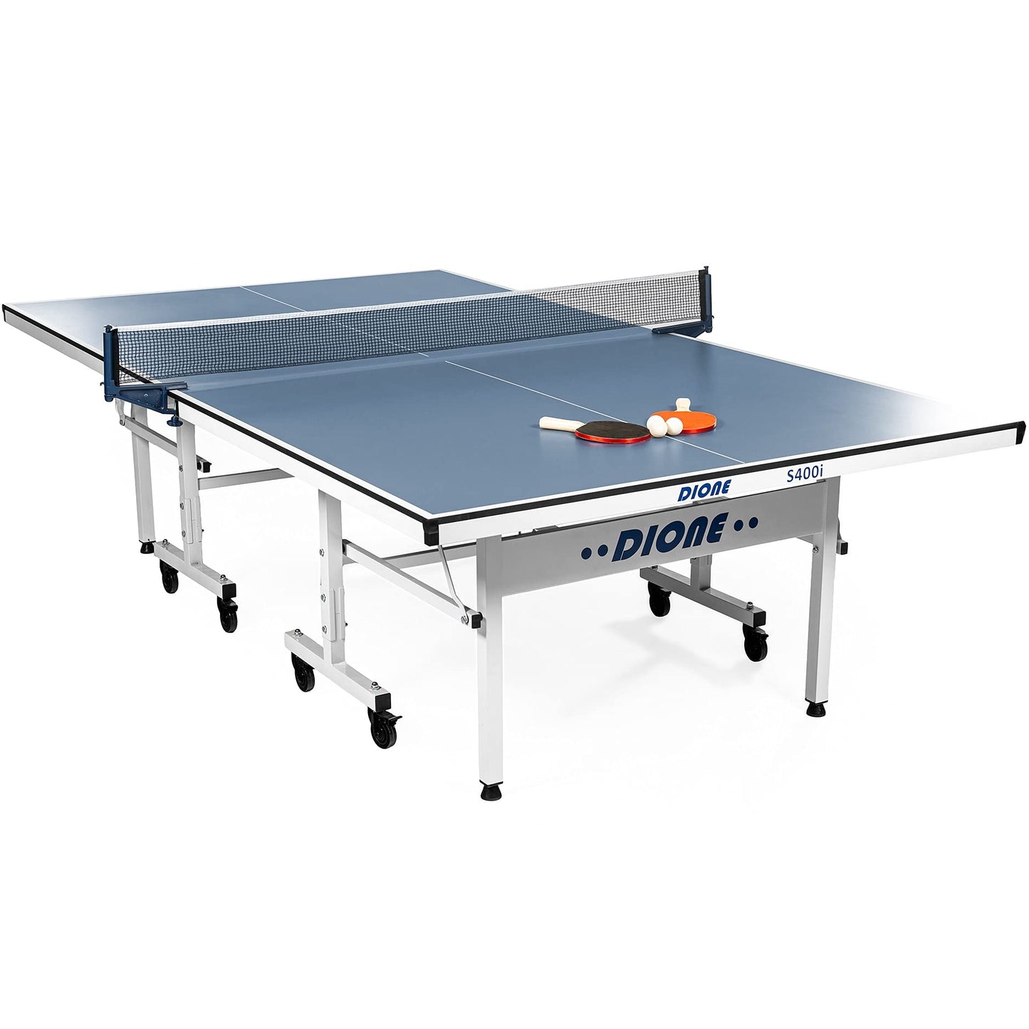 Dione School Sport 400 Tischtennistisch – kompakt, klappbar, rollbar