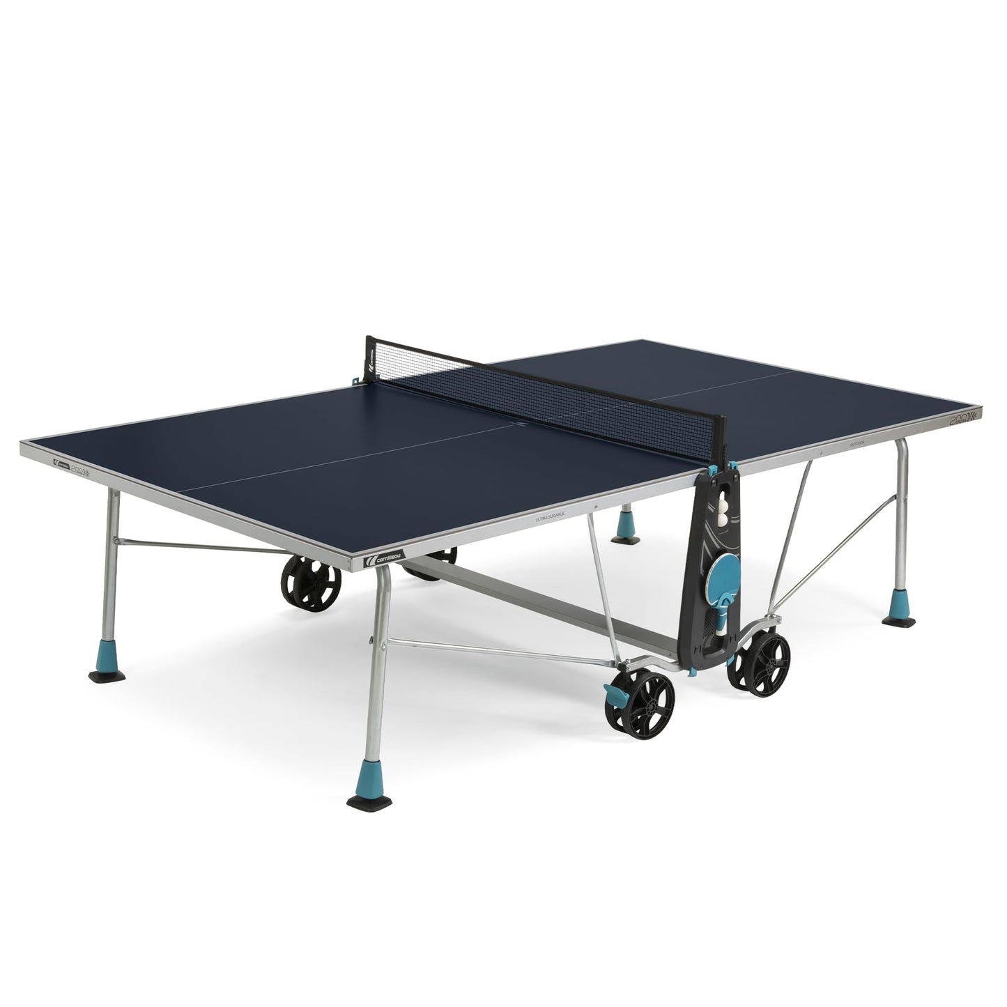 CORNILLEAU 200x Tischtennistisch – Outdoor, klappbar, wetterfest, blau