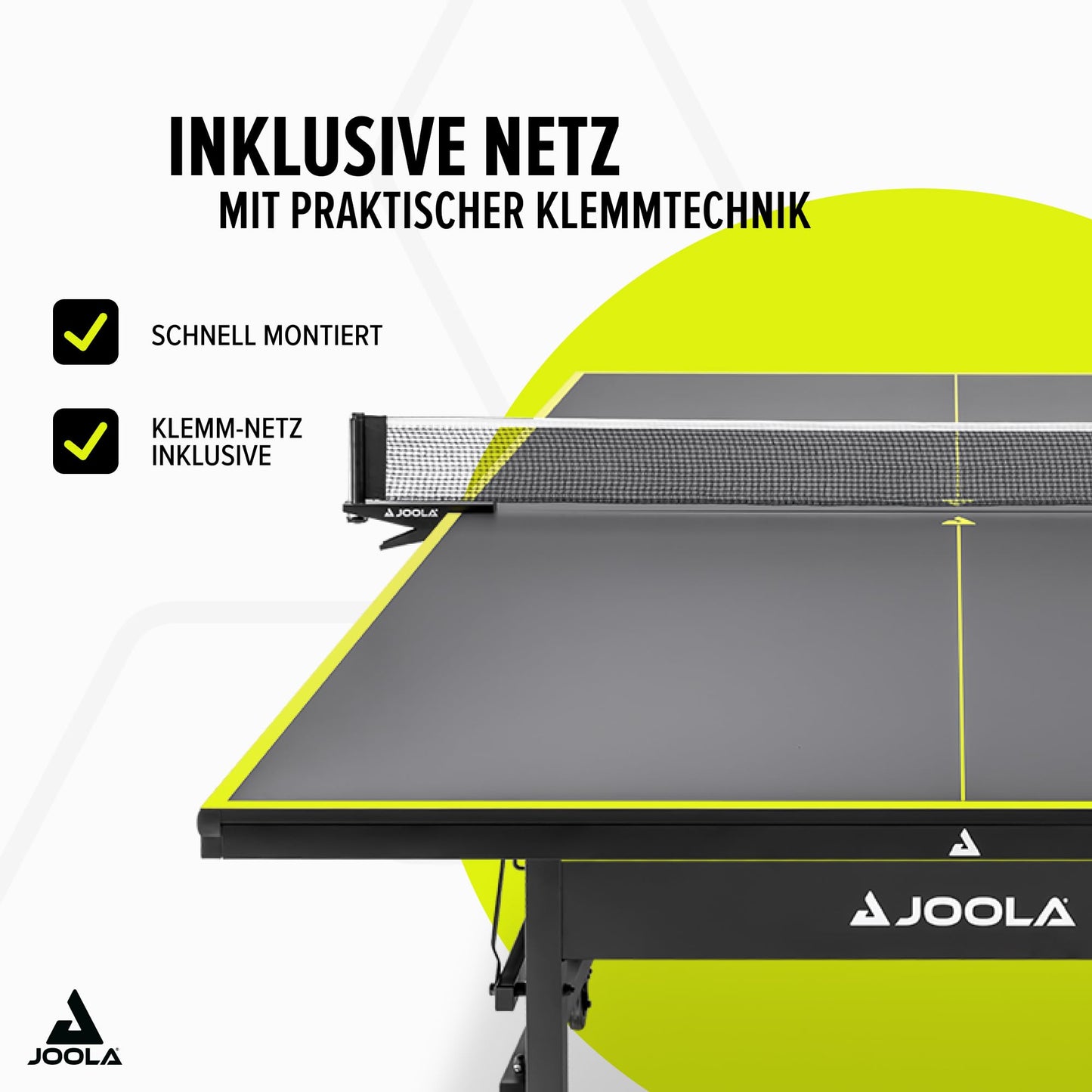 JOOLA Inside J18 Tischtennistisch – Indoor, klappbar, grau