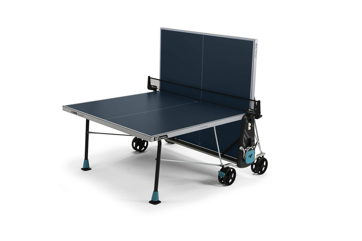 Cornilleau 300x Tischtennistisch – Indoor & Outdoor, klappbar, blau