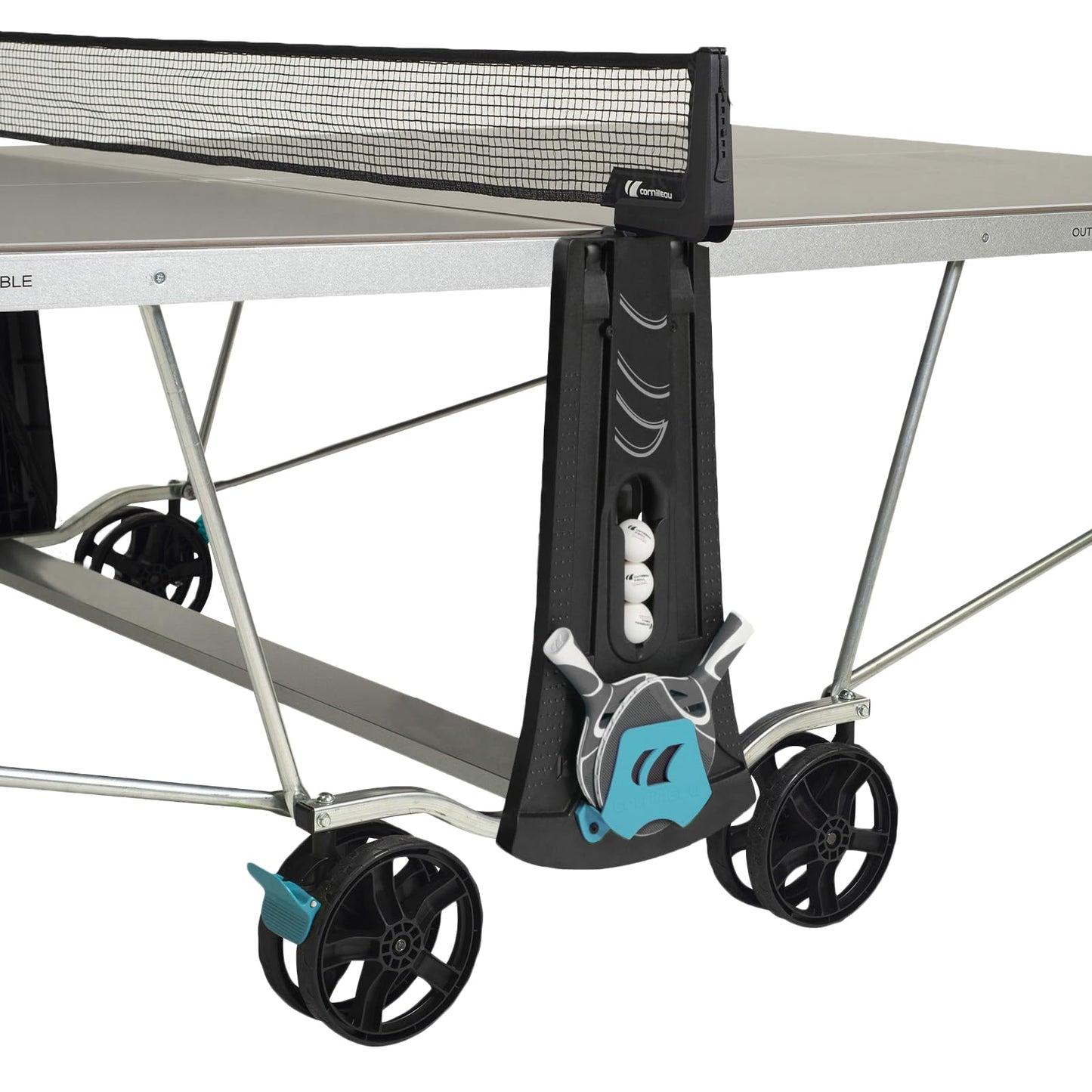 Cornilleau 300x Tischtennistisch – Indoor & Outdoor, klappbar, blau