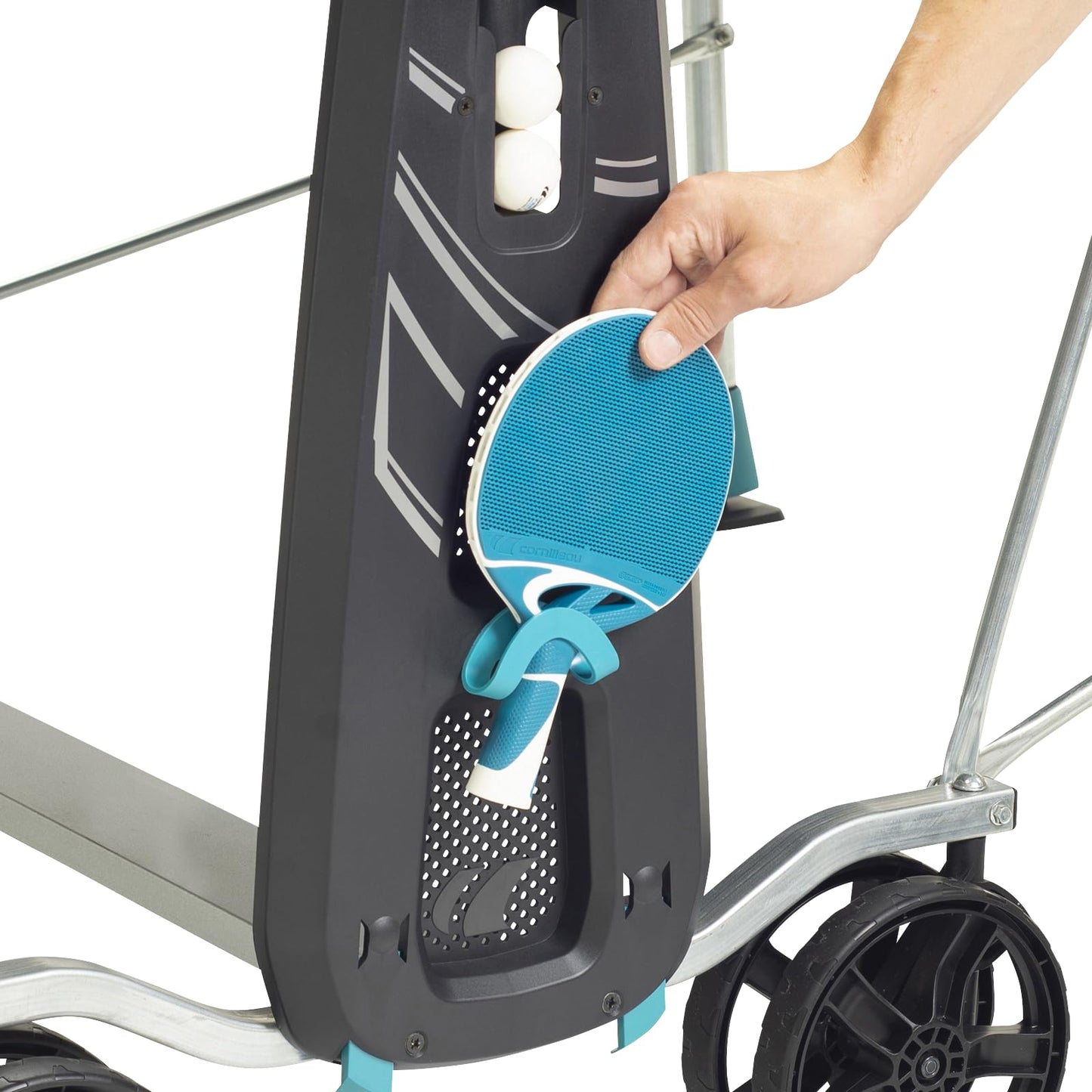 CORNILLEAU 200x Tischtennistisch – Outdoor, klappbar, wetterfest, blau