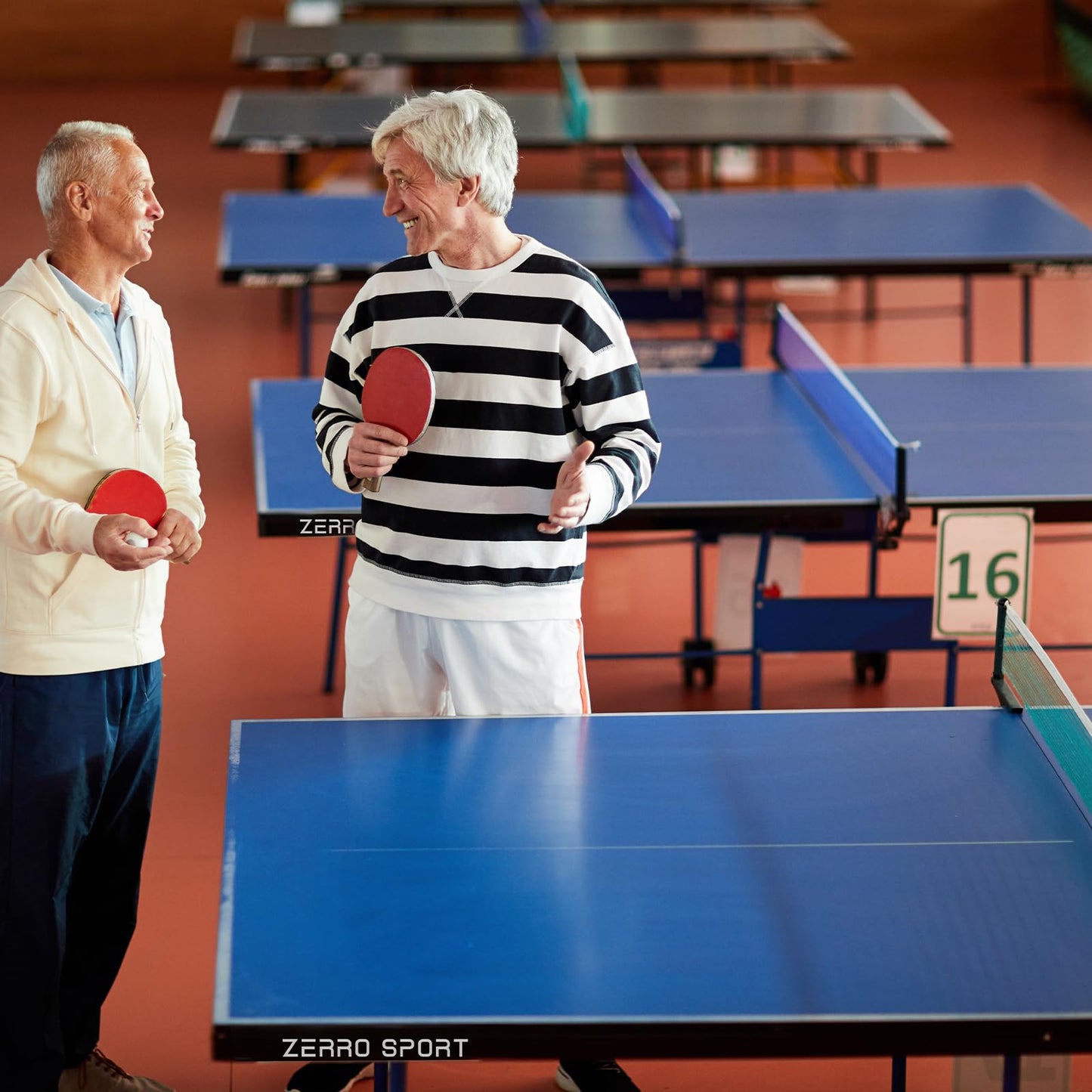 ZERRO Klappbarer Tischtennistisch – Indoor, 15 mm MDF, blau