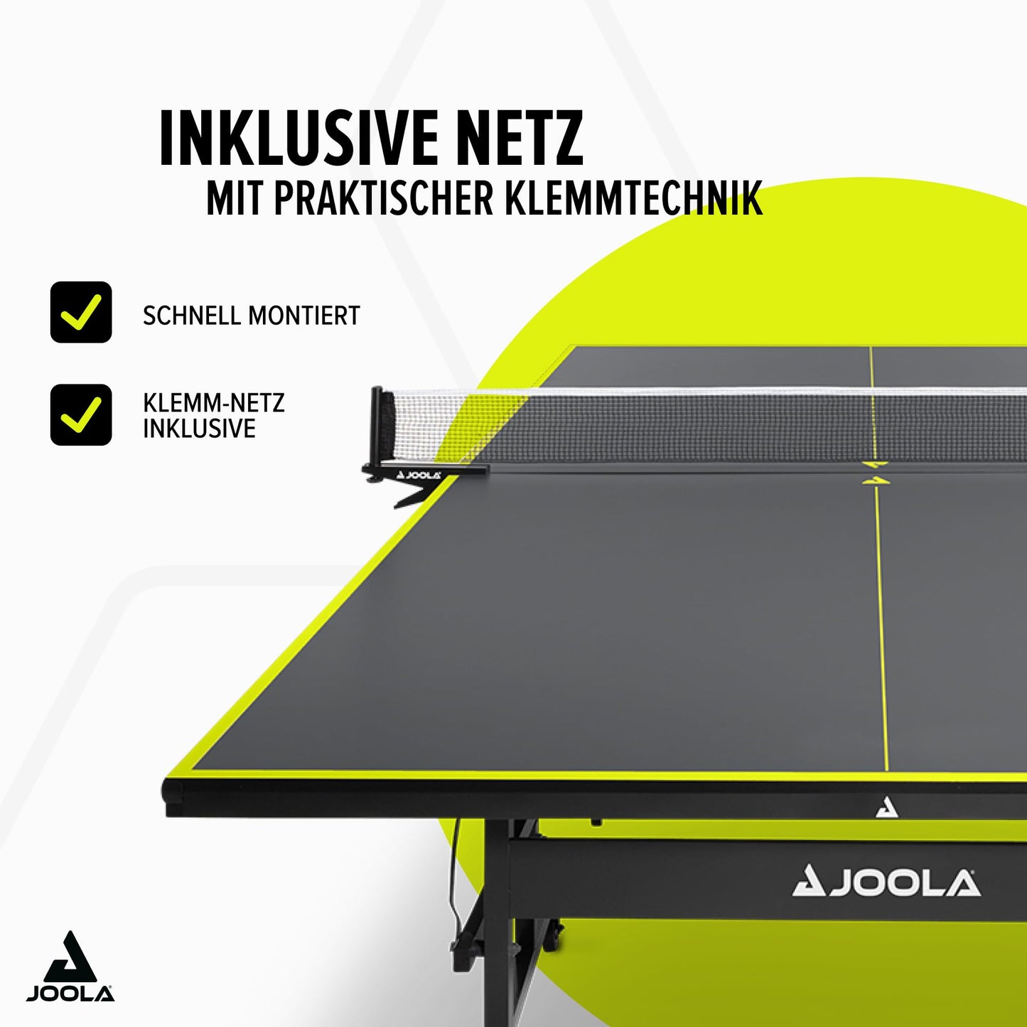 JOOLA Inside J15 Tischtennistisch – Indoor, klappbar, grau