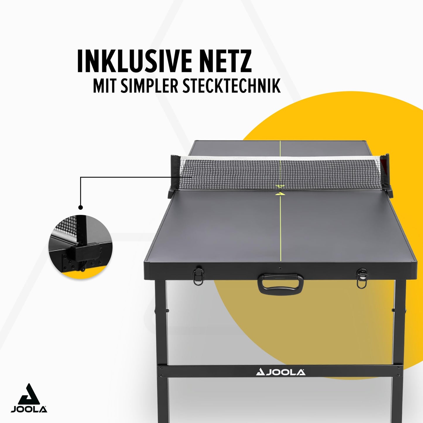 JOOLA FA-X Midsize Tischtennistisch – kompakt & Indoor