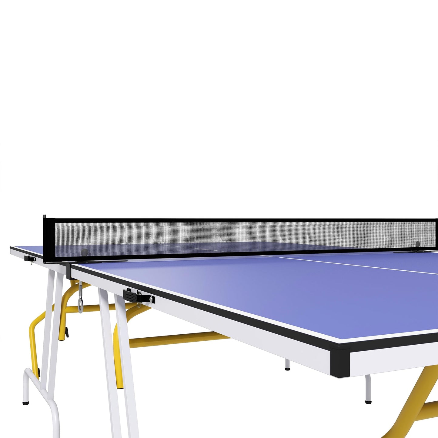 SPORTNOW Tischtennistisch – Viertel klappbar, mit Netz & Zubehör