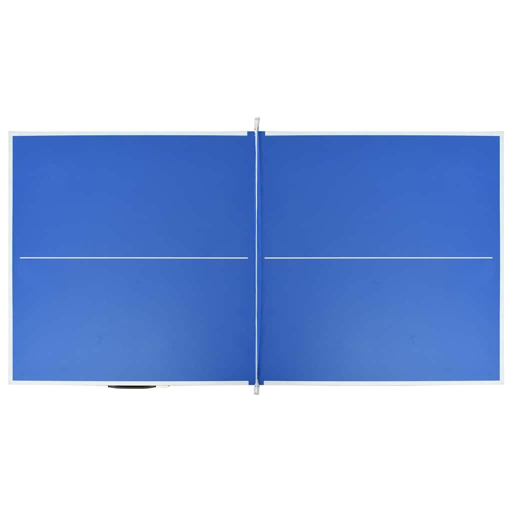 vidaXL Tischtennisplatte 5-Fuß – Klappbar, Indoor, MDF, Blau