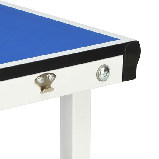 vidaXL Tischtennisplatte 5-Fuß – Klappbar, Indoor, MDF, Blau