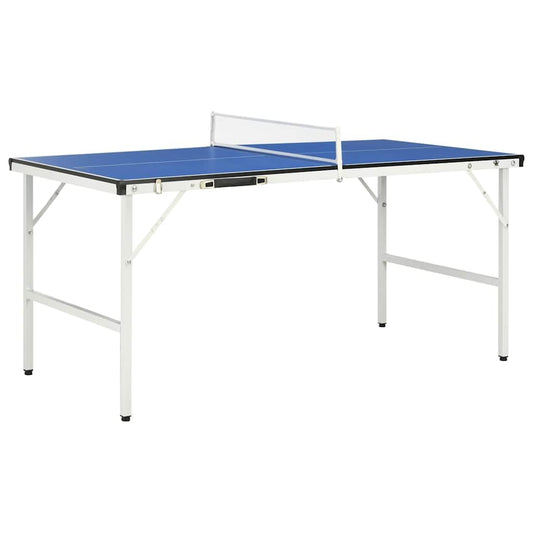 vidaXL Tischtennisplatte 5-Fuß – Klappbar, Indoor, MDF, Blau