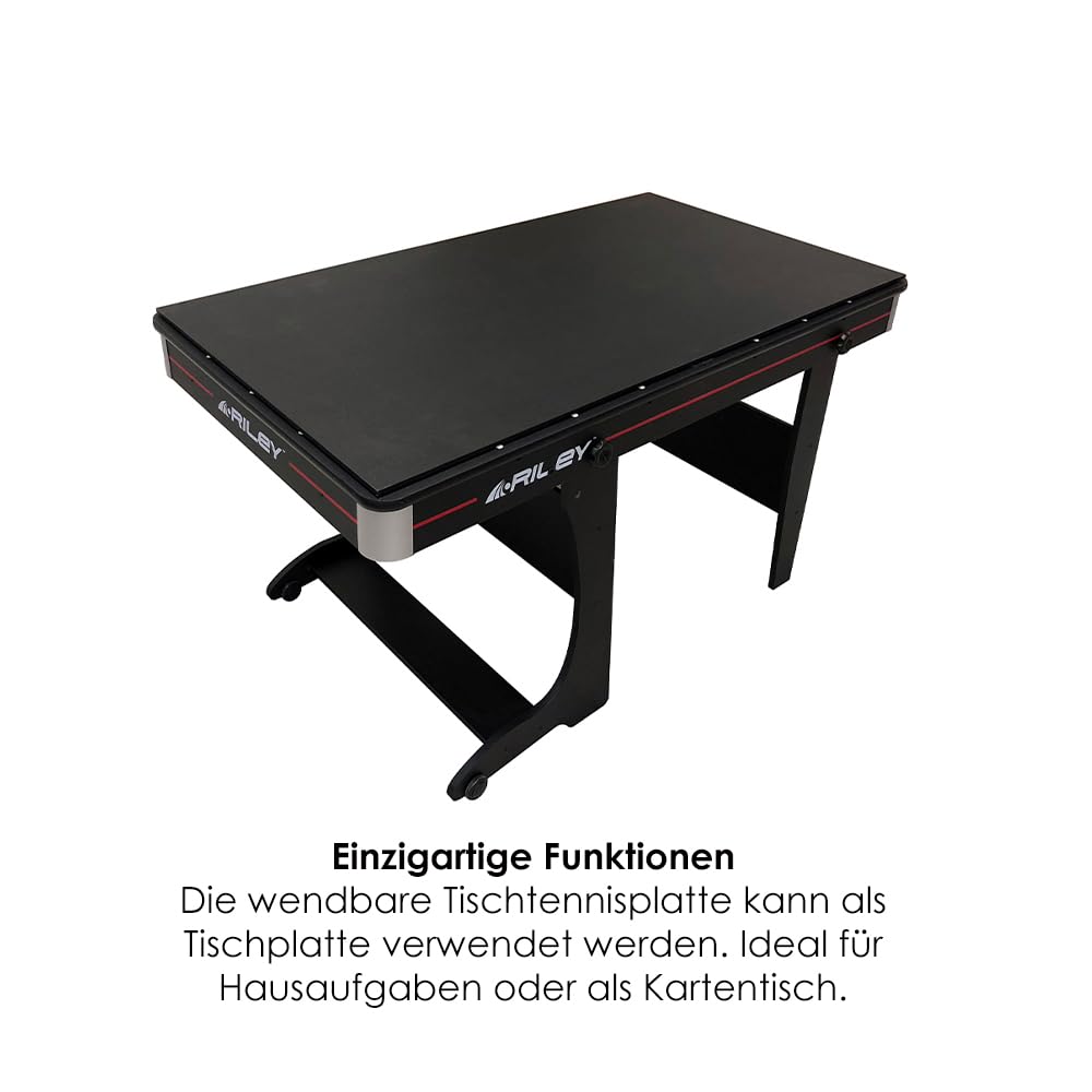 Riley 2-in-1 Billard- & Tischtennistisch – klappbar, multifunktional