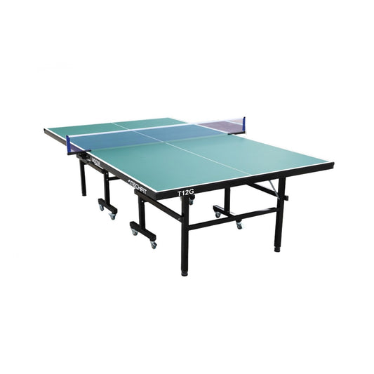 TechFit Klappbarer Tischtennistisch – Premium, mit Rollen, schwarz