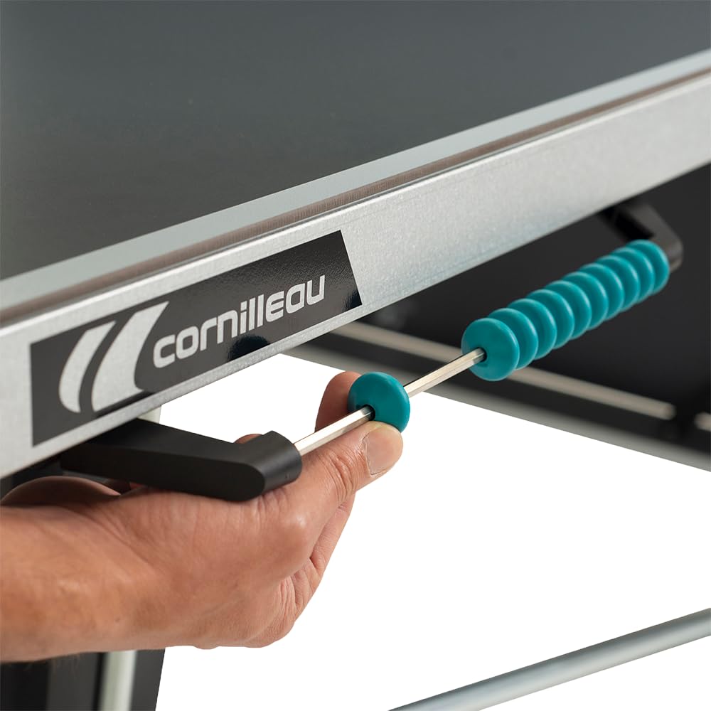 Cornilleau 400X Tischtennistisch – Outdoor, klappbar, rollbar, blau
