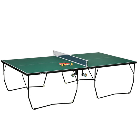 SPORTNOW Tischtennistisch klappbar – Indoor & Outdoor, mit Netz & Zubehör
