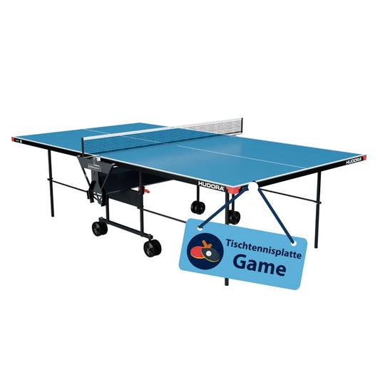 HUDORA Game Tischtennistisch – klappbar, wetterfest, Indoor & Outdoor