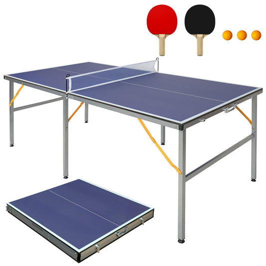 FUNJEPE Klappbarer Tischtennistisch – Indoor & Outdoor mit Zubehör