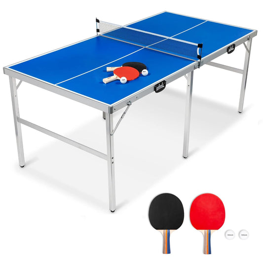 FCOUMY Klappbarer Tischtennistisch – mit Netz & Zubehör