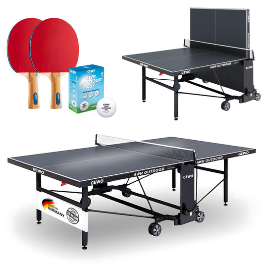 GEWO Profi AWR Tischtennistisch – Outdoor, klappbar, Made in Germany