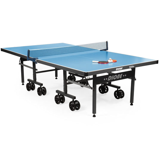 Dione S600o Tischtennistisch – Outdoor, klappbar, blau, vormontiert